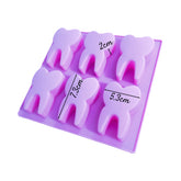 Molde Silicona Muelas x 6